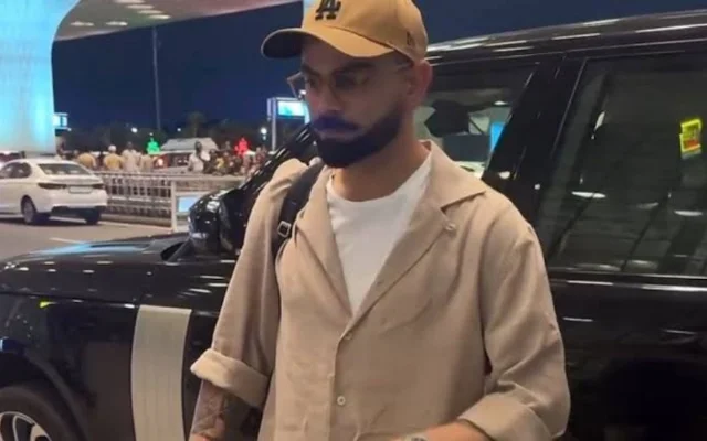 [WATCH]: “Yahi Tak Lena” – Virat Kohli Urges Reporters Not To Take His Son Akaay’s Picture At The Airport