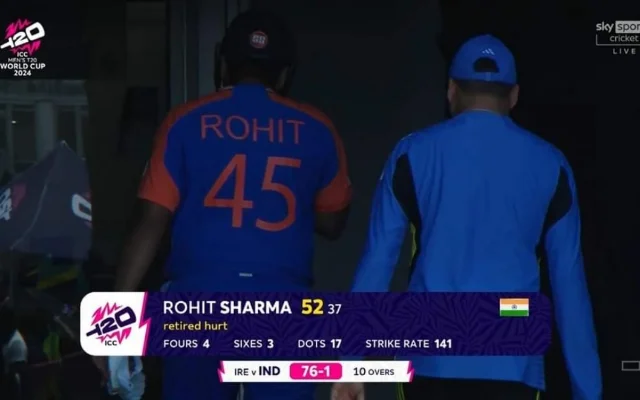 IND vs IRE, ICC T20 World Cup 2024: Rohit Sharma Leaves The Field After Scoring Fifty