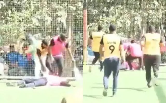 Cricketer Collapses And Dies After Hitting Six Near Mumbai; Viral Video Shocks Social Media