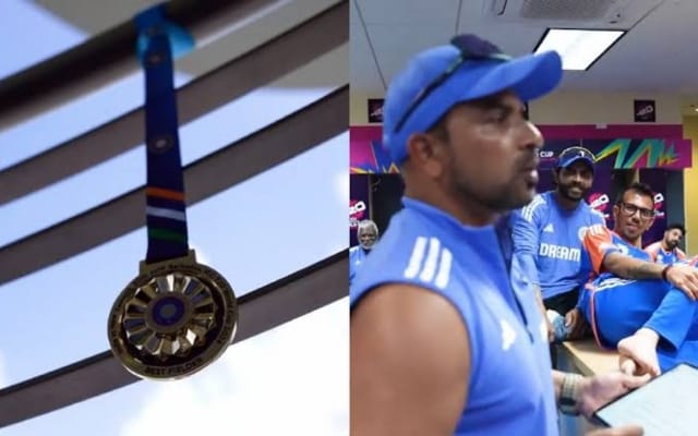 [WATCH]- Rahul Dravid Gives Ravindra Jadeja Best Fielder Medal After India’s Super 8 Triumph Against Afghanistan