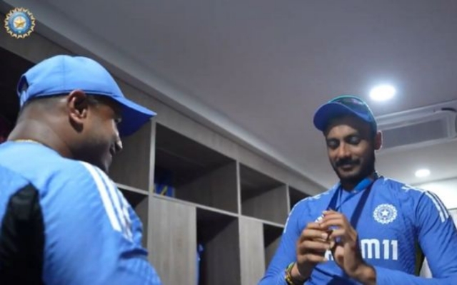 Axar Patel wins 'Fielder of the Match' medal after win over Australia