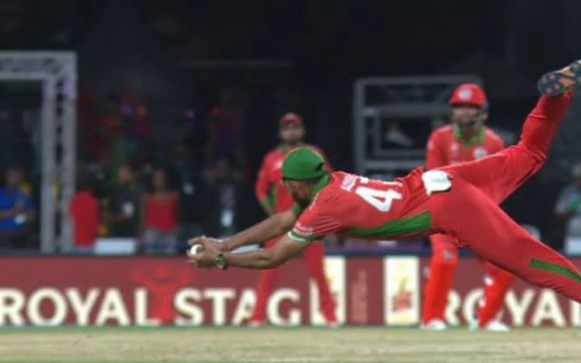 ICC T20 World Cup 2024: [WATCH] Aqib Ilyas Takes A Stunner To Dismiss Glenn Maxwell For A First-Ball Duck In The AUS vs OMAN Match