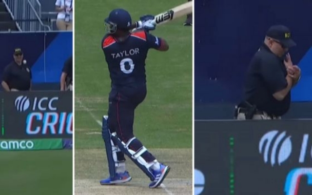 ICC T20 World Cup 2024: [WATCH]- Steven Taylor’s Six Hits A Security Guard During USA vs IND Match