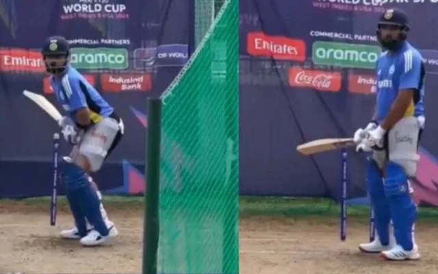 ICC T20 World Cup 2024: [WATCH]- Rohit Sharma And Virat Kohli Practice Ahead Of India’s Super 8 Match Against Afghanistan