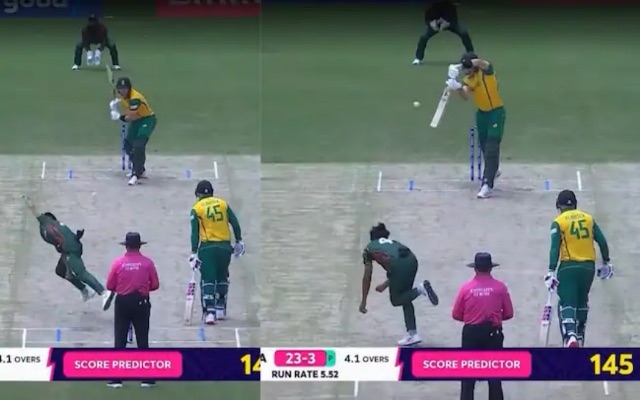 ICC T20 World Cup 2024: [WATCH]- Tanzim Sakib’s Brilliant Delivery Removes Tristian Stubbs For A  Duck