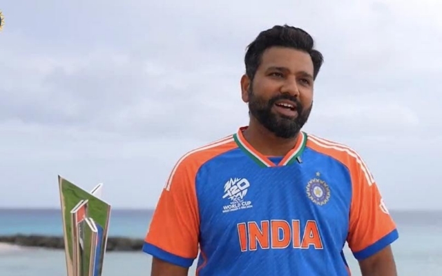 “I Wanted To Have A Piece Of It With Me”- Rohit Sharma On Eating Barbados’ Soil After World Cup Victory