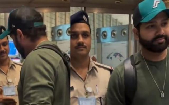 [WATCH] Police Officer Congratulates Rohit Sharma On T20 World Cup Triumph At Airport; Video Goes Viral