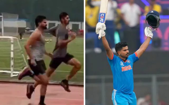 [WATCH] Shreyas Iyer Spotted Training In The Rains Ahead Of India’s ODI Team Selection vs Sri Lanka