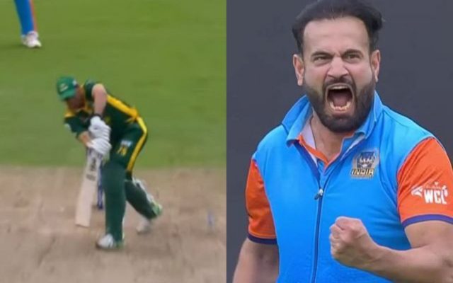 [WATCH]- Irfan Pathan Shows An Intense Celebration After Dismissing Younis Khan In The WCL 2024 Final