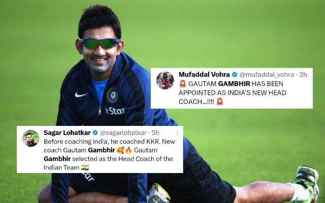 “The GG Era Begins” – Fans React As Gautam Gambhir Named Head Coach For The Indian Cricket Team