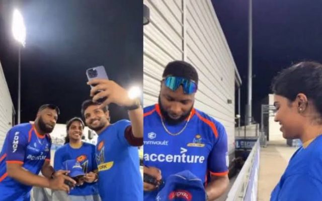 [WATCH]- Kieron Pollard Wins Hearts With His Gesture Following The MLC Game