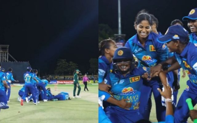 [WATCH]- Sri Lankan Players Celebrate After Defeating Pakistan In The Women’s Asia Cup Semi-Final