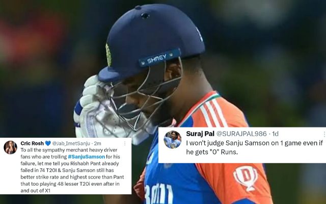 “Always Proves His Fans Are Wrong” – Fans React As Sanju Samson Gets Out For Two Consecutive Ducks In The IND vs SL T20Is