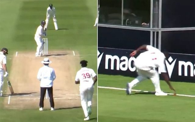 ZIM vs IRE: [WATCH] Batters Run 5 Runs After The Fielder Saves The Boundary And Jumps Over The Advertising Hoardings