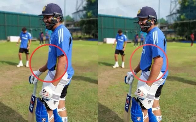 Rohit Sharma Gets Trolled After Evidence Shows Him Editing A Photo To Hide His Tummy