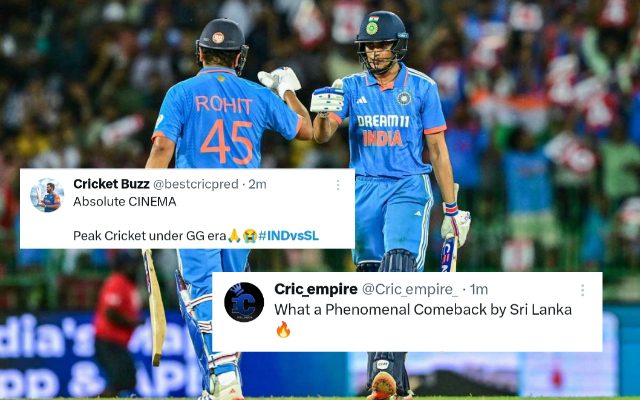 Fans React As Sri Lanka vs India 1st ODI Match Ends In A Tie