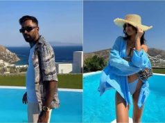 Jasmin Walia and Hardik Pandya