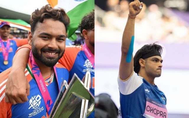 Rishabh Pant Promises A Unique Giveaway If Neeraj Chopra Wins Gold In Paris 2024