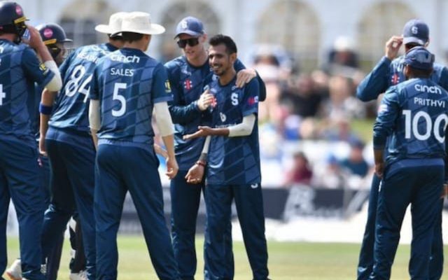 [WATCH]- Yuzvendra Chahal Claims Five Wickets For Northamptonshire Against Kent On Debut