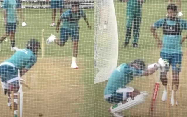 [WATCH]- Babar Azam Gets Injured During The Net Session