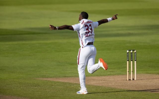 [WATCH]- Jayden Seales Dismisses Kyle Verreynne To Secure A Five-Wicket Haul In WI vs SA Test