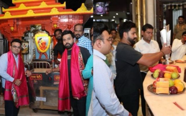 Rohit Sharma And Jay Shah Visit The Siddhivinayak Temple With The T20 World Cup Trophy