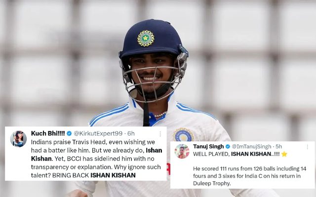 “What A Tremendous Comeback” – Fans React As Ishan Kishan Hits A Century In The 2024 Duleep Trophy