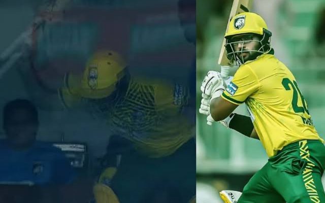 [WATCH] Imam-ul-Haq Smashes His Bat In Rage After Losing His Wicket During The Champions One-Day Cup 2024