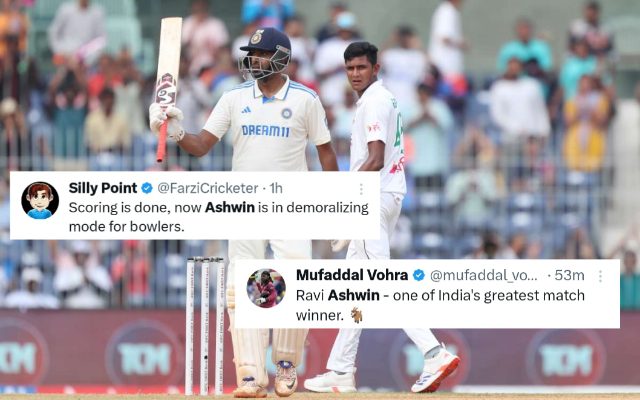 IND vs BAN: Fans Praise Ravichandran Ashwin’s Crucial Century In Chennai Test