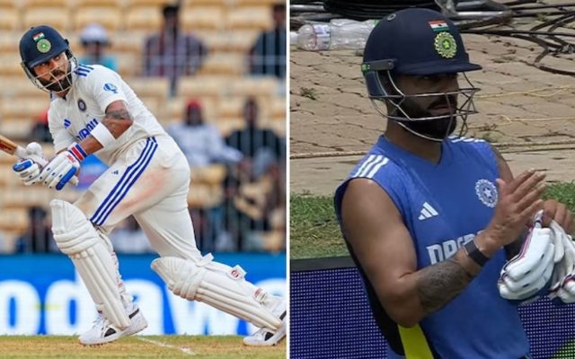 [Watch] Virat Kohli Trains In The Nets As Play Continues In The First Test Between India And Bangladesh