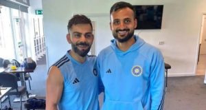 Akash Deep and Virat Kohli