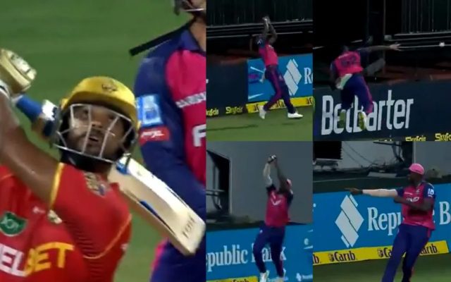 [WATCH]- Jason Holder and Rovman Powell Teams Up For An Impressive Relay Catch In The BR vs TKR CPL 2024 Match