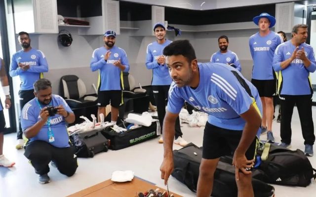 The Indian Team Marks R Ashwin’s Birthday With A Cake-Smearing Celebration At Chepauk