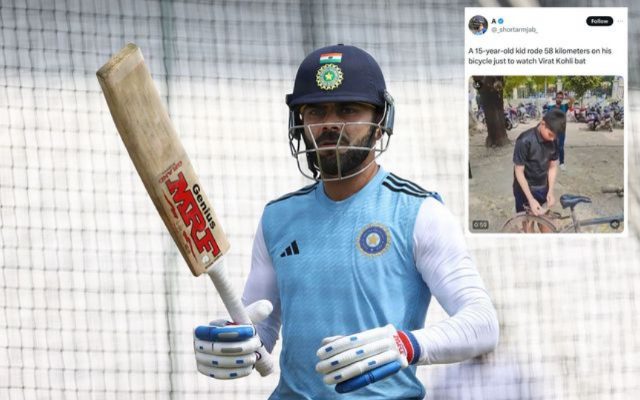 [WATCH] A 15-Year-Old Boy Travels 58 Km By Cycle To See Virat Kohli In The India-Bangladesh Test Match