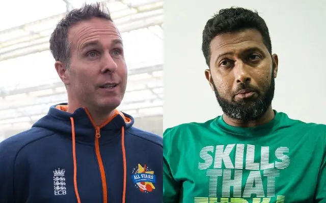 Michael Vaughan and Wasim Jaffer