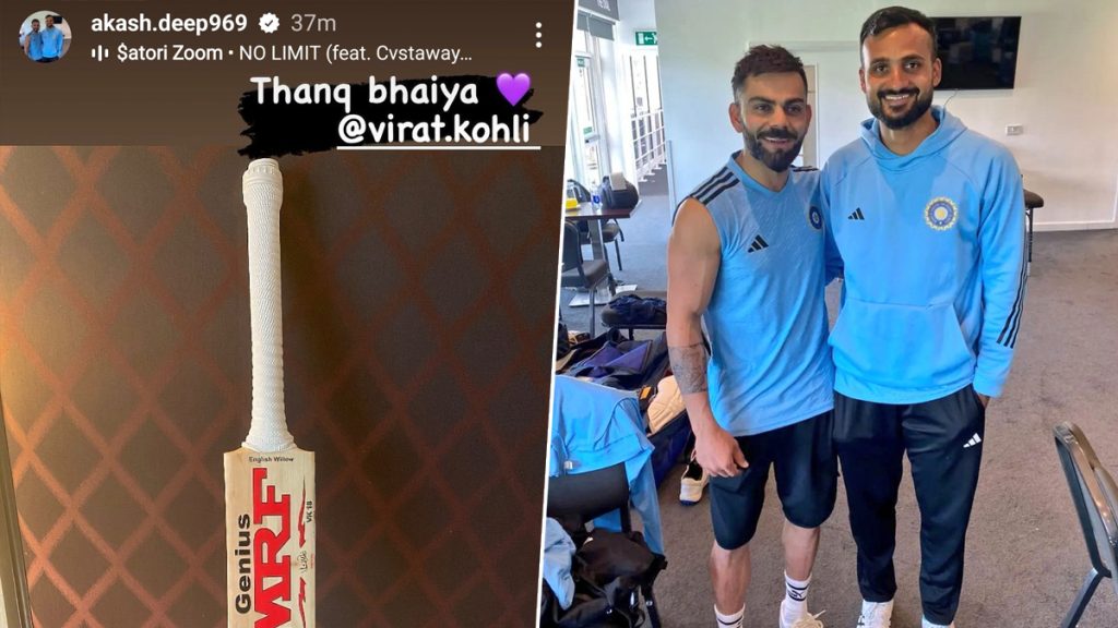 Virat Kohli and Akash Deep