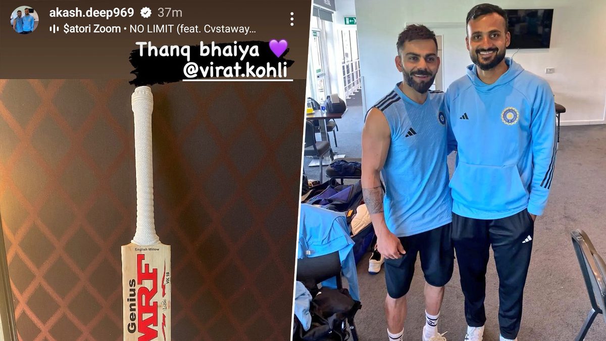 IND vs BAN: Akash Deep Receives Special Gift From Virat Kohli Ahead of the Chennai Match