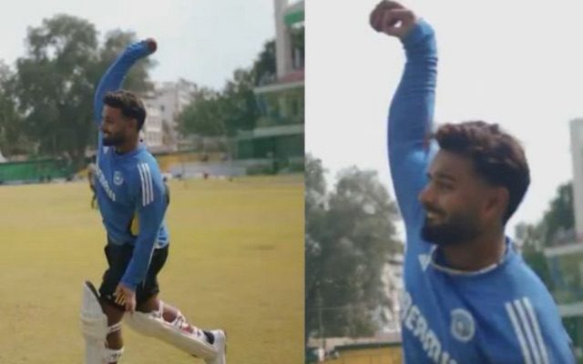 [WATCH]: Rishabh Pant Bowls In The Nets In Preparation For The IND vs BAN 2024 Second Test