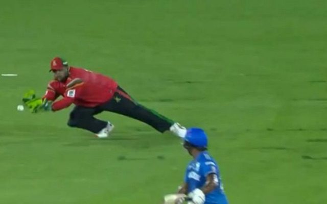 [WATCH]- Azam Khan Makes A Stunning Catch To Dismiss Johnson Charles In The CPL 2024 Match