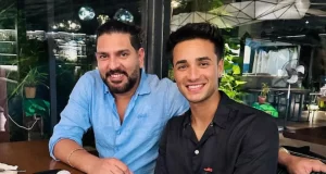 Yuvraj Singh and Abhishek Sharma