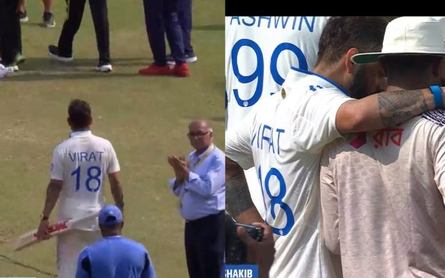 [WATCH] Virat Kohli Gifts His Bat To Bangladesh’s Shakib al Hasan After The Kanpur Test