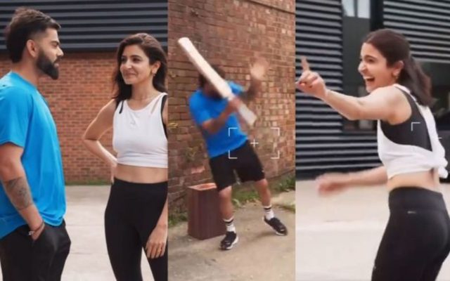 [WATCH]- Virat Kohli And Anushka Sharma Enjoy Playing Street Cricket In A New Advertisement