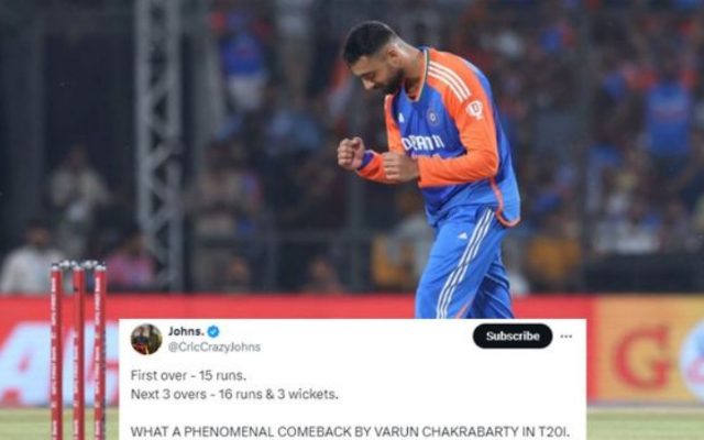 “What A Phenomenal Comeback” – Fans React To Varun Chakaravarthy’s Spell During The IND vs BAN 1st T20I