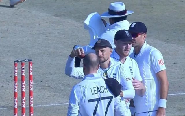 [WATCH]- Joe Root Shines The Ball On Jack Leach’s Head On Day 1 Of The PAK vs ENG Test