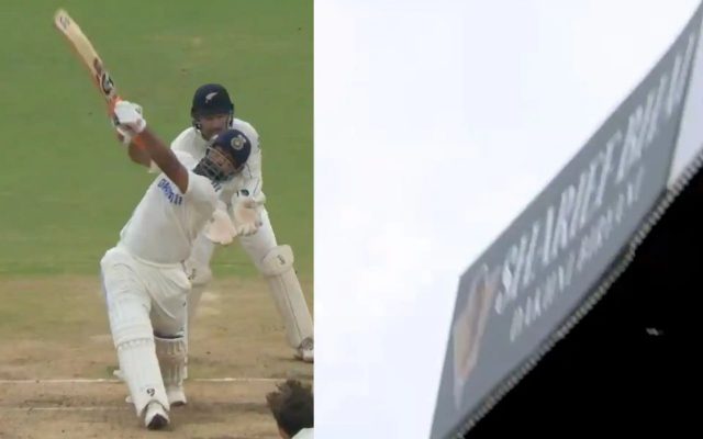 IND vs NZ: [WATCH]- Rishabh Pant Hits A Six Into The Third Tier Off Tim Southee