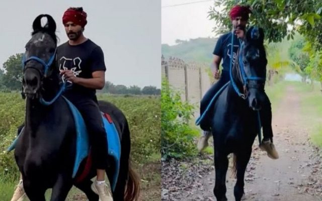 [WATCH]- Ravindra Jadeja Takes A Horse Ride In Jamnagar