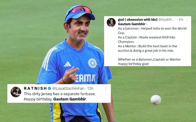 Fans Wish Gautam Gambhir As He Celebrates His 43rd Birthday