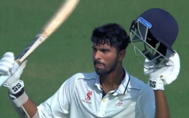 [WATCH]- Washington Sundar Scores A Century For Tamil Nadu With A Boundary Against Delhi In The 2024 Ranji Trophy