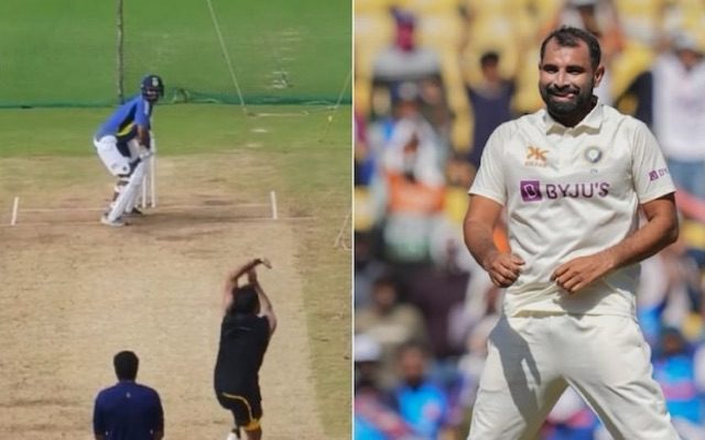 [WATCH]- Mohammed Shami Practices Bowling To Coach Nayar After India’s Test Loss To New Zealand