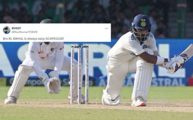 “Easy SCAPEGOAT” – Fans React To KL Rahul’s Exclusion From The Second Test Against New Zealand In 2024